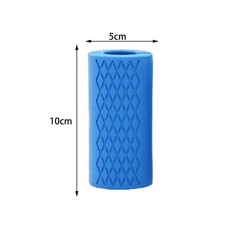 1Pc Barbell Dumbbell Grips Stress Relieve Dumbbell Handles Silicone Anti-Slip Pad Thick Bar Handles Pull Up Weightlifting Grip