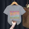 Big Sister Little Sister Print Tshirt for Girl Siblings Matching Outfit Tops Summer Sibling T Shirt Retro Children Clothes Tee