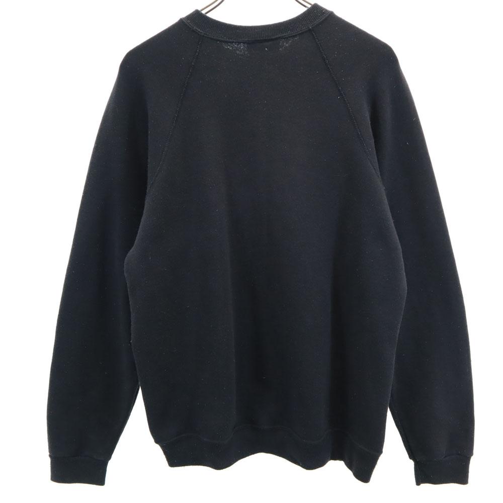 Lee 90er Made in USA Old Langarm Sweatshirt M schwarz Rückseite gebürstet Herren Gebraucht