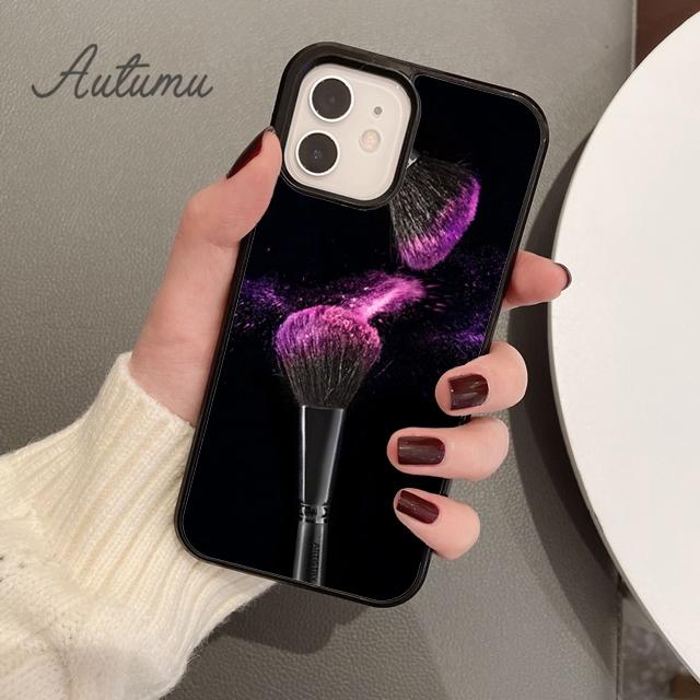 

Чехол для телефона Girl Make up Brush Lipstick для iPhone 11 12 13 14 Pro Max mini X XR XS SE 2020 6S 7 8 Plus Samsung S21 S22 Samsung S22ultra