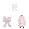 Bow Shape Car Headrest Neck Pillow Plush Simple Comfort Seat Cushion Universal For All Seasons