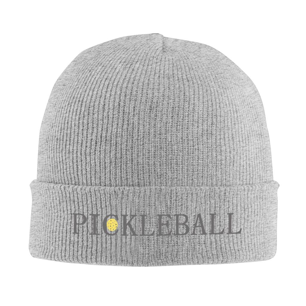 Pickleball Warm Knitted Cap Fashion Bonnet Hat Autumn Winter Outdoor Beanies Hats For Unisex Skull Knitted Hat