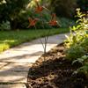 Decorative Wrought Iron Hummingbird Spikes Stake Handmade Bird Sculpture for Instants Garden Beautification