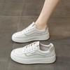 Popular Little White Shoes Women's 2024 Autumn New Flat-soled Women's Shoes Lace-up Fashionable Versatile Platform Casual Sports Board Shoes