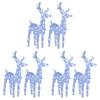 LED Reindeer Set 6 Pcs. Cold White 240 LEDs Acrylic