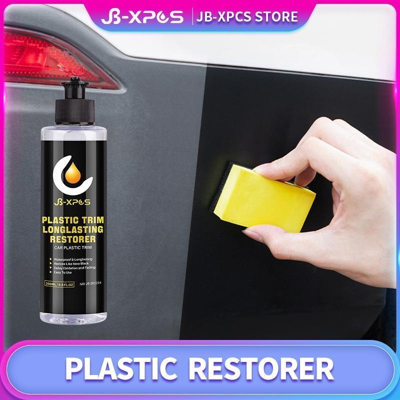 Restaurador de plástico de longa duração, renovador, novo revestimento cerâmico preto, borracha de vinil, reparo interno e externo jb 24, cuidados