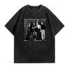 Vintage Retro 80s The Breakfast Club Classic Movie Black White Print Casual T Shirt Vintage Washed Streetwear Comfortable Soft