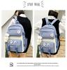 Stylish Korean Style Backpack Set for School: Large Capacity Fashion Shoulder Bag for Girls