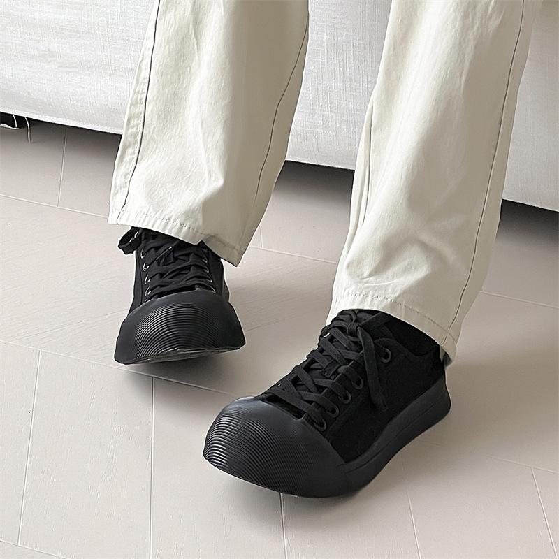 Couple shoes men's summer men's shoes casual shoes 2024 new niche big head canvas shoes men's Douyin same style