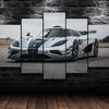 5 bucăți Koenigsegg Agera Super Car Racing 5 bucăți pânză artă de perete imprimare HD Home Decor 5 bucăți picturi HD imprimare fără încadrare modern