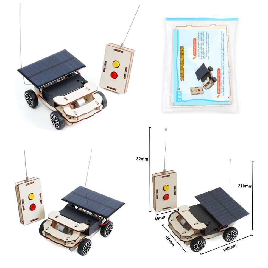 DIY Remote Solar Car Model Technologia Science Toys Physical Experimental Tool STEM Kit Learning Educational Kids Teaching Aid