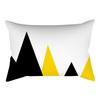 Rectangular Yellow Pillowcase Sofa Car Seat Cushion Cover Home Textile Simple Fashion Geometric