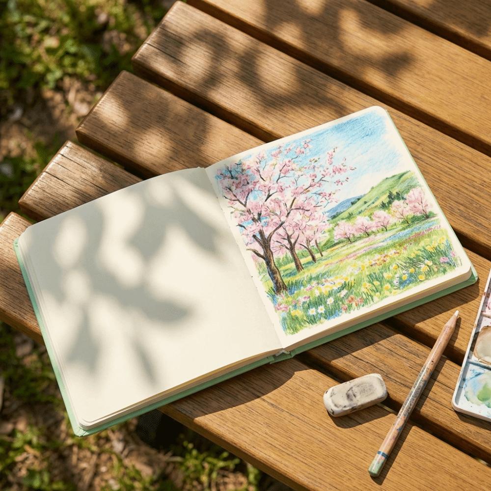 96 Blätter Skizzenbuch Leere Seiten Skizzenbuch Hohe Qualität Mini Zeichenbuch Handgezeichnet