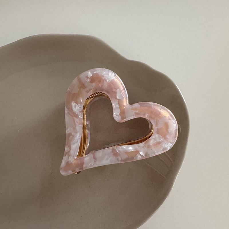 Korean Version of Love Hairpin Retro Grab Clip Elegant Shark Clip hair clip claw clamp Headwear Girls Women Hair Accessories