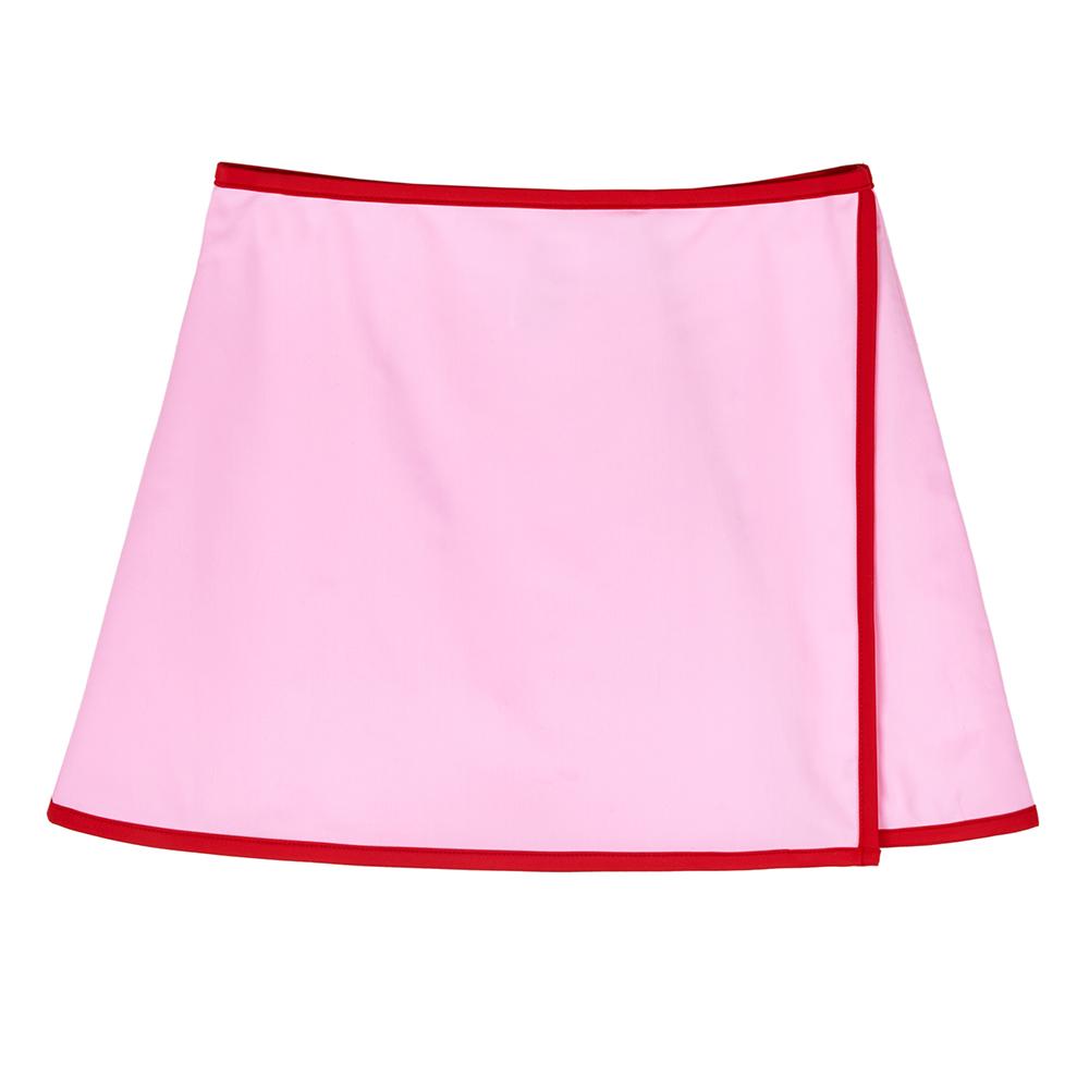 Naked Surf Club Color Block Wrap Skirt (Pink)