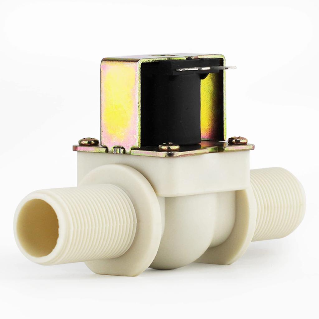 DIGITEN Water Flow Control LCD Display Controller Hall Sensor Flow Meter Counter Solenoid Valve Normally Closed 12V Power Supply + G3/4" + G3/4" N/C