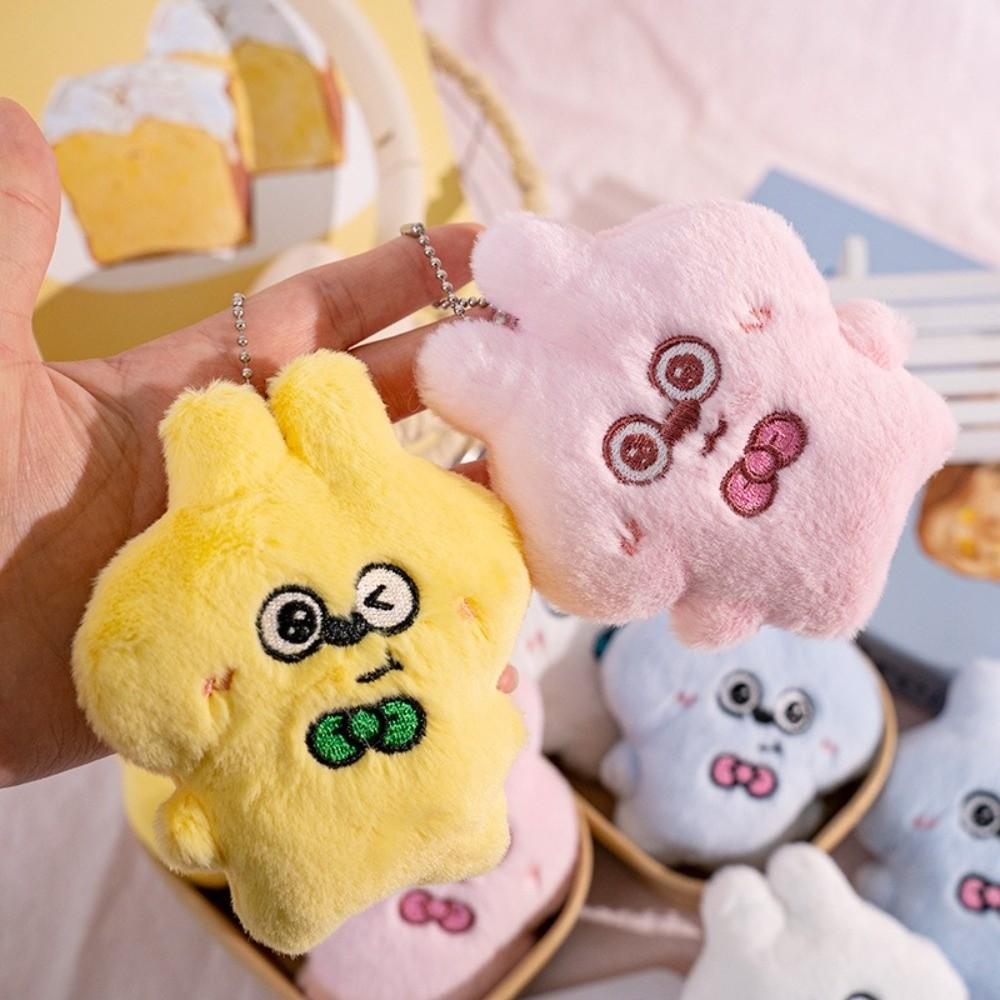 Key Ring Squeezing Keychain Friendship Rabbit Pendant Cute Plush Rabbit Keychain  Bag Decor