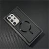 Luxury Broderless Magnetic Camera Stand Holder Case For Samsung S26 Ultra S25 FE S24 Plus For Magsafe Wireless Charging Cover