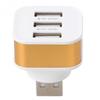 USB Extender 3USB Interface Can Only Charge Gold Silver Black Not Transfer Data