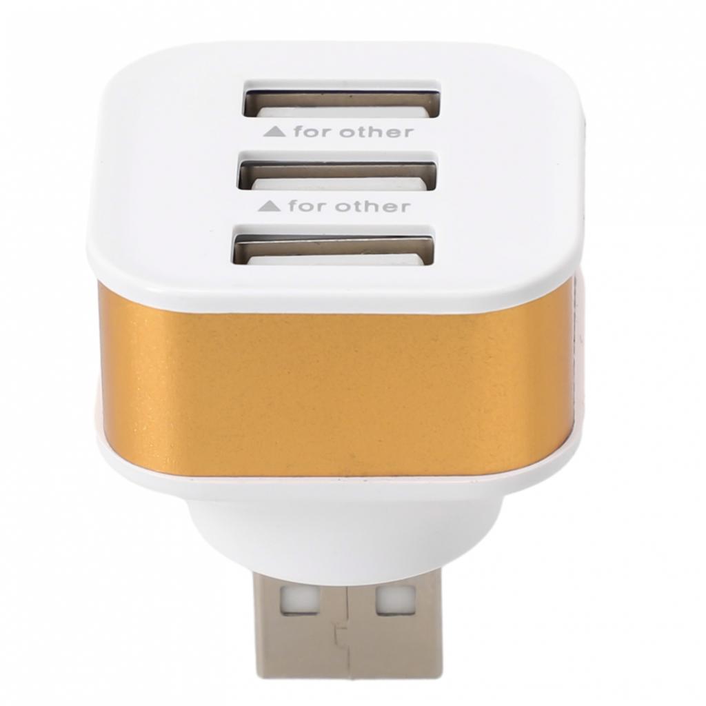USB Extender 3USB Interface Can Only Charge Gold Silver Black Not Transfer Data