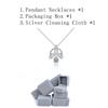 Luxury 0 .5 Carat Real Moissanite Necklace Pure 925 Sterling Silver Tower Necklace For Women Bride Sparkling Wedding Jewelry Gift