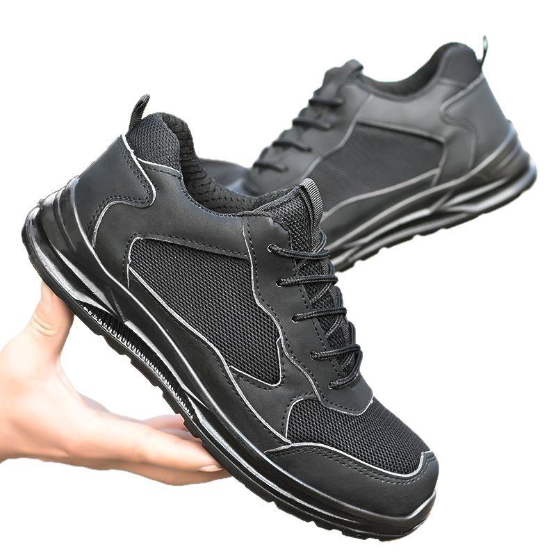 Solid Bottom Labor Insurance Shoes Steel Bag Head Anti-smashing, Anti-piercing, Breathable and Deodorant, Ultra-lightweight Soft Sole Wear-resistant S