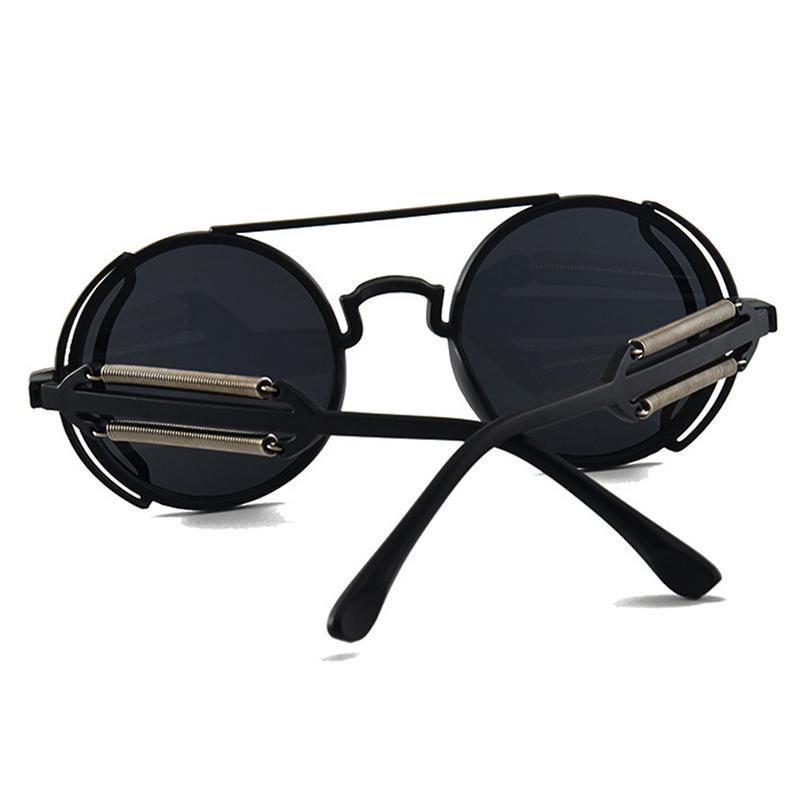 Punk Steampunk Sunglasses Retro Men'S Round Punk Eyewear Women Uv400 Sunglasses