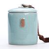 Household Tea Box Ceramic Pot Storage Sealed Pot Coffee Storage Pot Living Room Coffee Table Decoration Kitchen Grain Dispenser