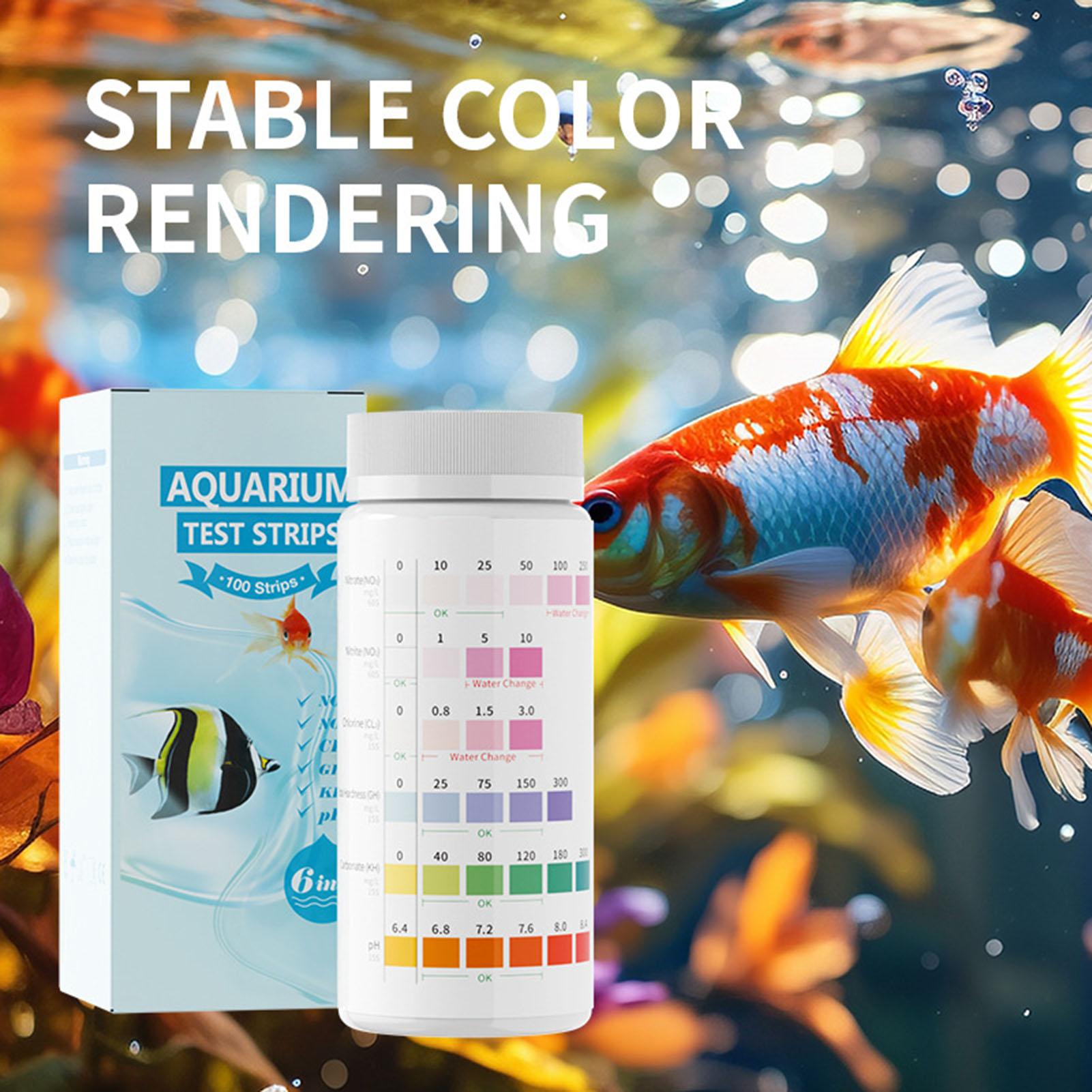 

Aquarium Test Strips 100 Pieces Saltwater Test Strips 6-in-1 Testing Paper Water Quality Tester For Daily Monitoring Travel Hot China Mainland