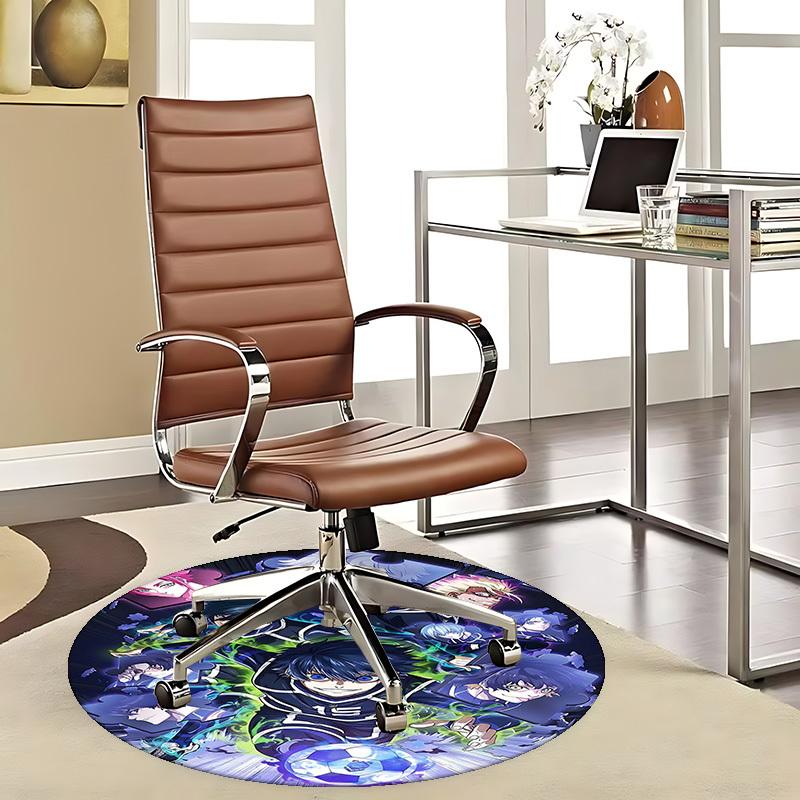 

1pc Round Carpet - Kuroko s Basketball Characters, Office Chair Mat, Non-Slip Rug for Home Decor, Seasonal Gift, Suitable for Office, Living Room 80cm