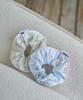 Contoursong Blue Piping Hair Scrunchie