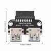 Plug and Play USB Extension Adapter Dual Port Dual USB 3.0 Port Adapter  Internal Expansion