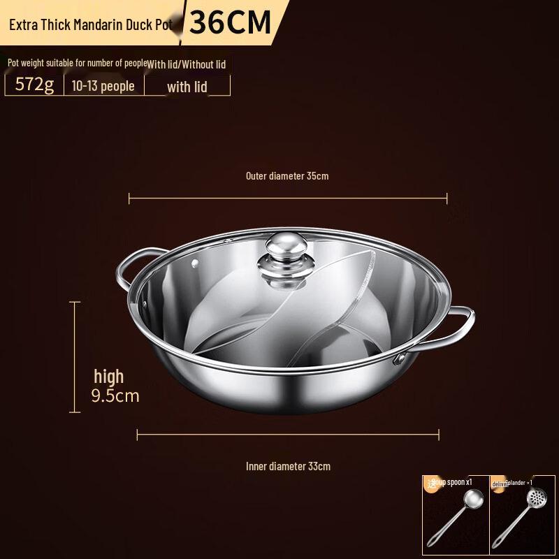 Stainless Steel Divided Hot Pot