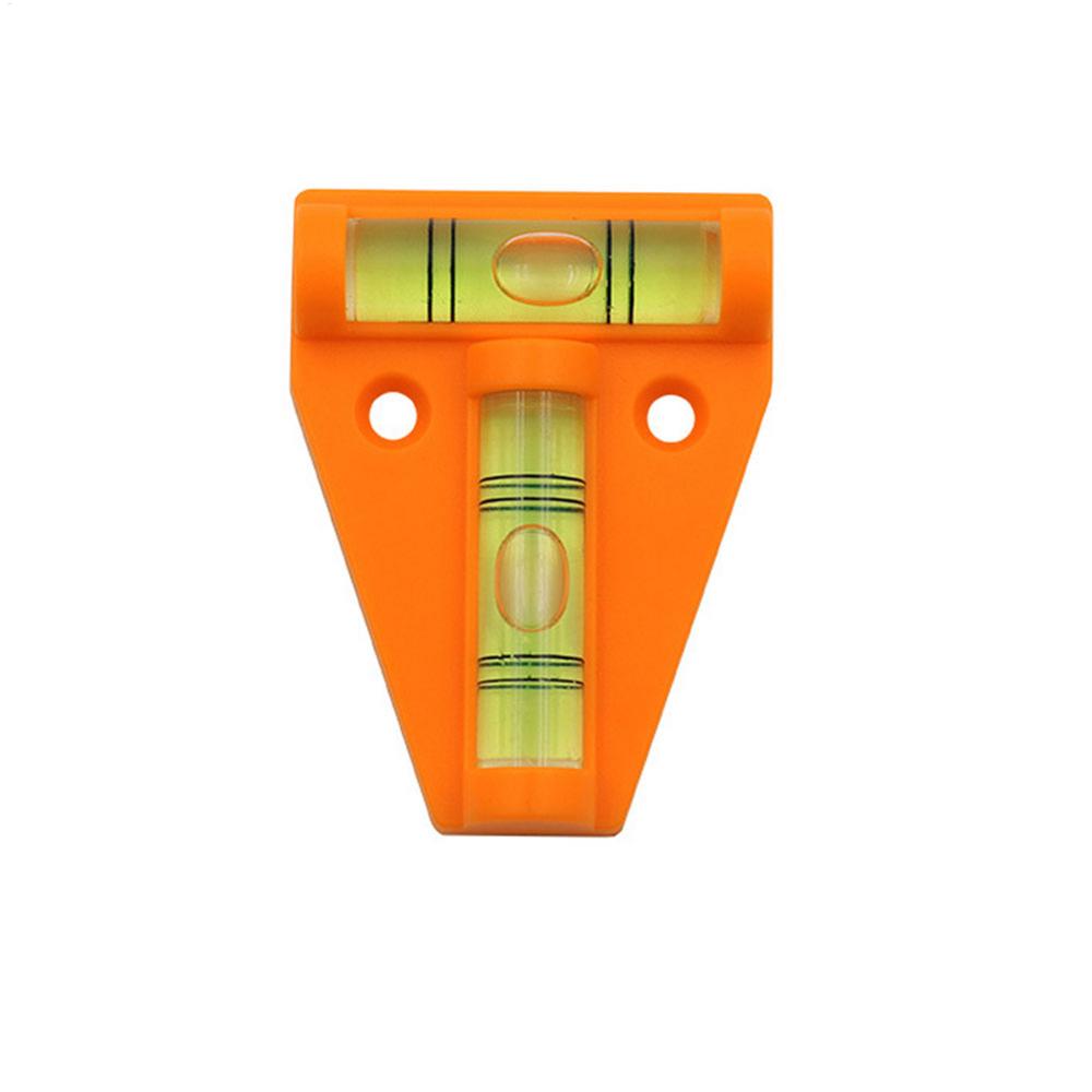

T Type Spirit Level Measurement Instrument Triangular Level T-type calibrator Spirit Bubble Shell Measuring Tools Kit помаранчевий