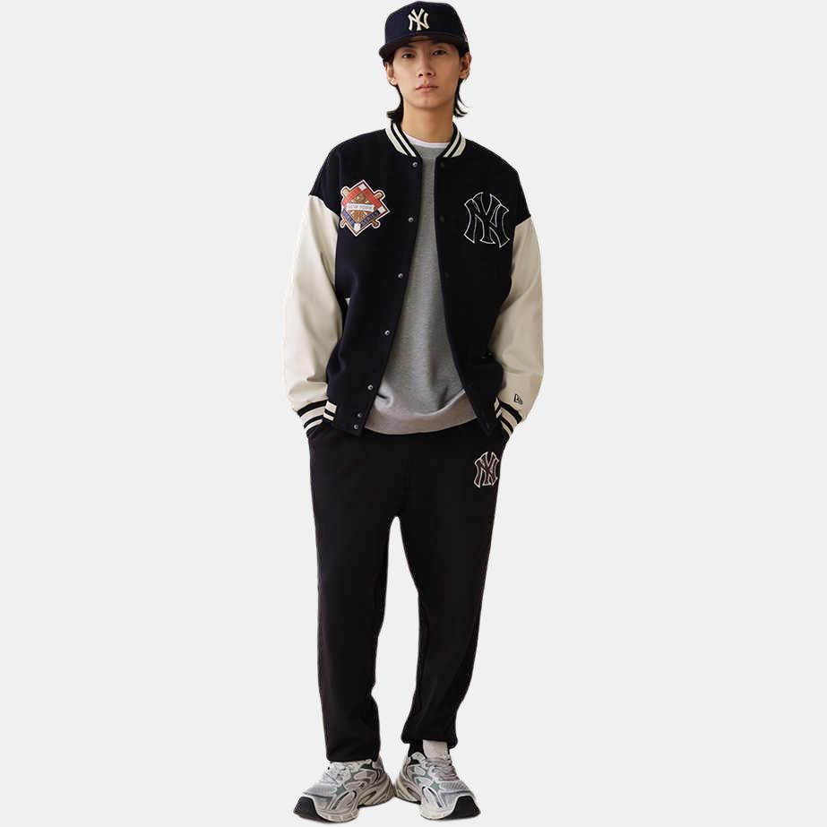 New Era x MLB FW24 Baseball Jacket Unisex Black 14532225