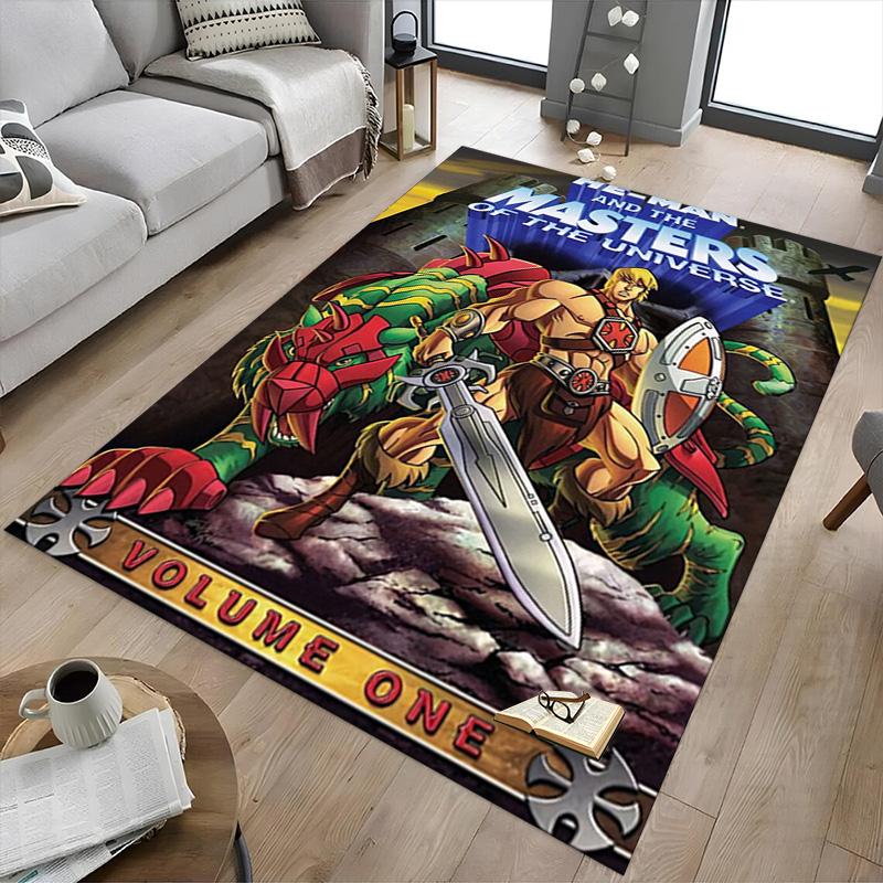 Heman Masters Universe Adventure Carpet For Playroom Bedroom Living Room Sofa Home Decorkids Game Area Rug Nonslip Floor Mat