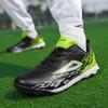 Men's Non-slip Baseball Shoes PU Leather Outdoor Sneakers Rubber Soled Running Sports Shoes Elastic Trainers