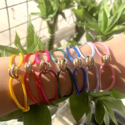 Luxury Unisex Bracelet 3 Metal Buckle Hand Chain Adjustable Men's Rope Bracelet for Women Jewelry Gifts CLE