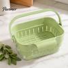 Over Sink Strainer Basket Kitchen Hanging Drain Basket, with Quick Drying Holes, Foldable Vegetable Washing Bowl for Space Saving Food Residue