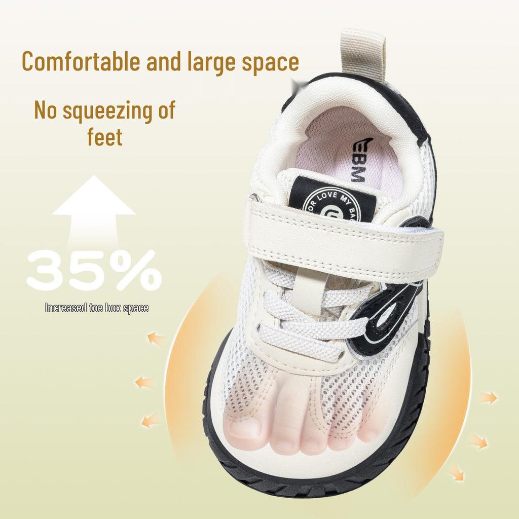 Yingbeimini Kids' Velcro Skate Shoes - Spring 2026 New Arrival Soft Sole for Boys & Girls