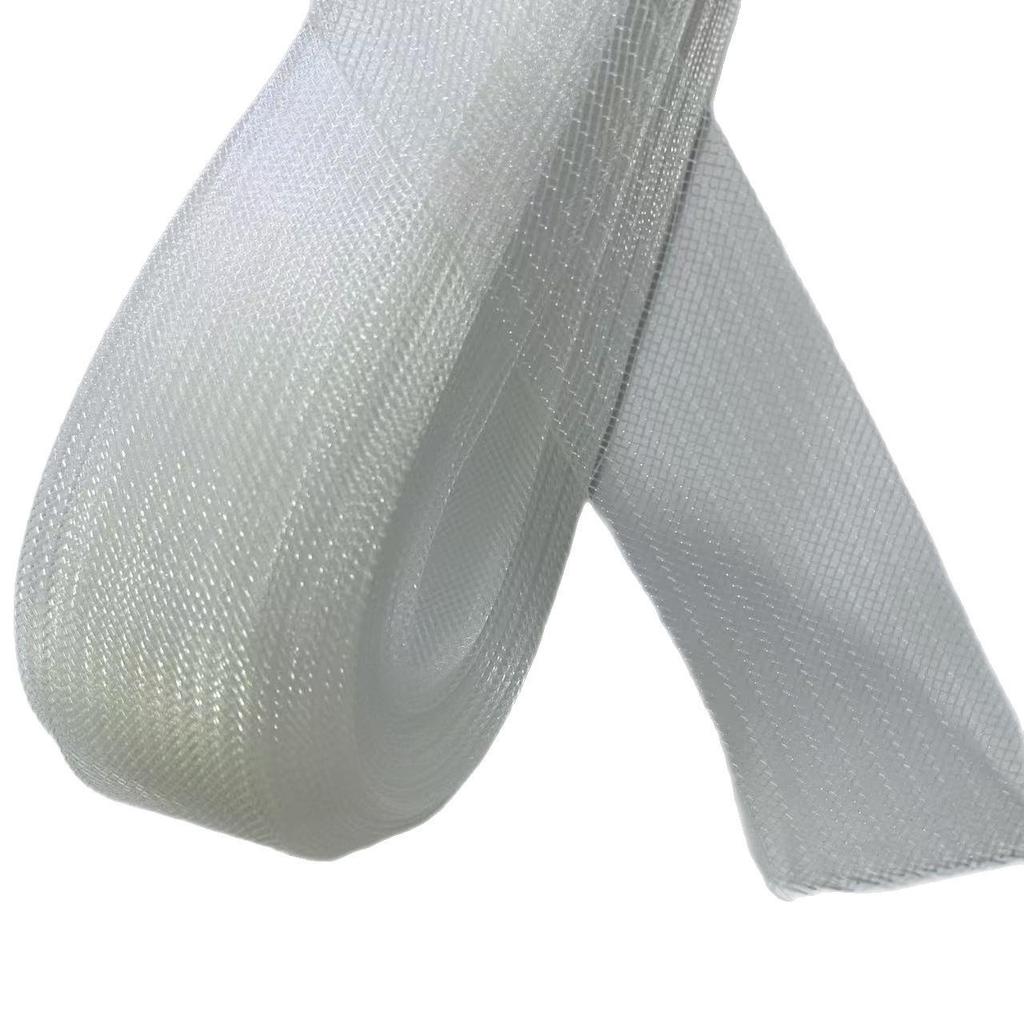 Elegant Krypterad Mesh Bröllopsklänning – Formande Kjol med Elastisk Danskjol, Fiskbensband Detaljer