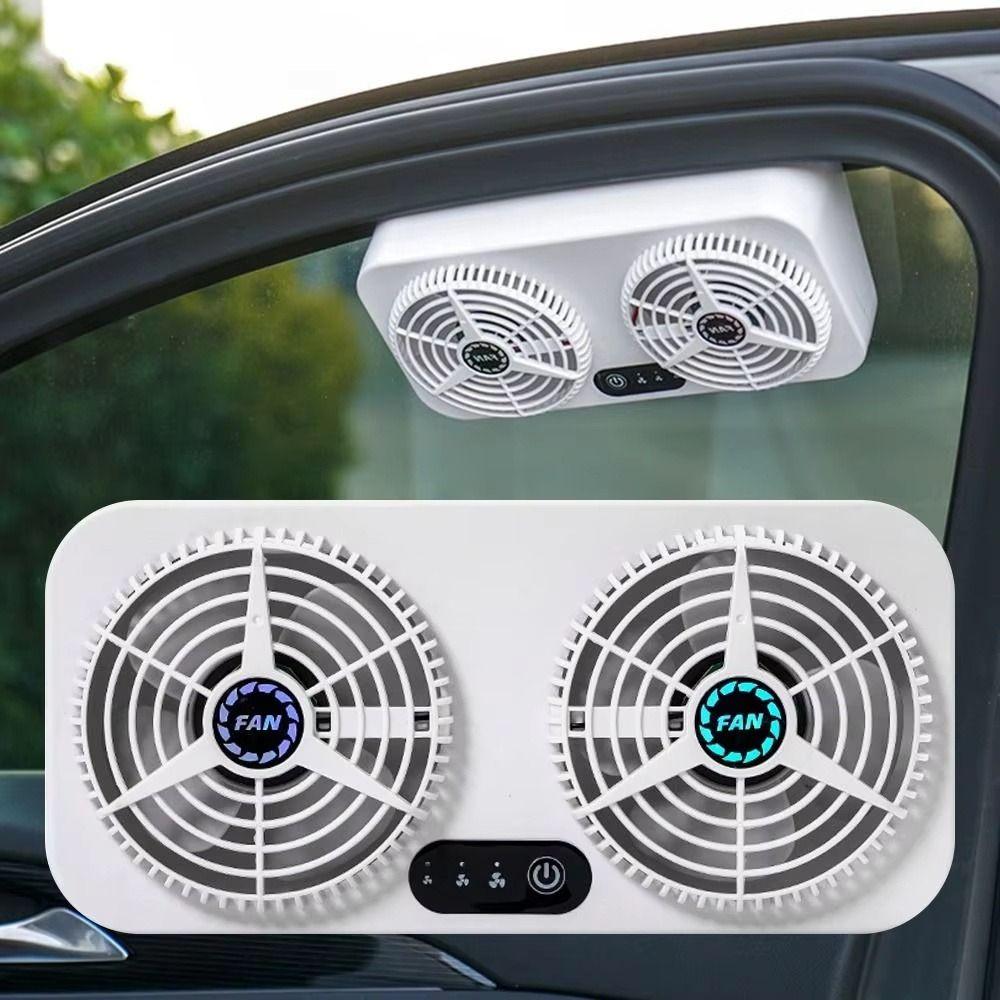 USB Powered Car Exhaust Fan 3 Levels Adjustable Car Window Fan USB Car Cooling Fan Auto Air Vent