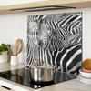 Wielofunkcyjne Dekoracyjne Deski Szklane Z Nadrukiem Zebra 2X30X52 Cm