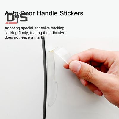 4Pcs/Set Transparent Silicone Car Door Edge Guards Invisible Anti Collision Protector Strip Auto Bumper Anti Scratch Trim Auto Door Handle Stickers