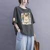 2026 Korean Version Ins Trend 150kg Summer New Plus-Size Short-Sleeve Women's Pure Cotton Loose T-Shirt Slimming Top