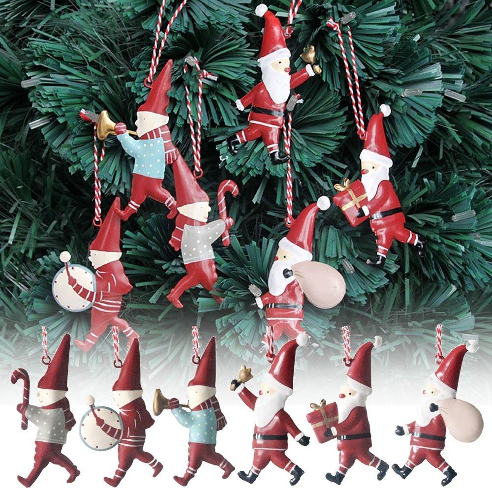 Iron Art Hang Pendants Cartoon Soldiers Angel Drop Ornaments NEW Christmas Hanging Decoration  Gift