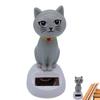 Solar Powered Dancing Cat Cute Solar Powered Swinging Cat Dashboard Decoration Animated Swing Cat Decor for Car ornaments gifts