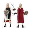 Halloween Spartan Warrior Costume Kids Roman Gladiator Role Play Outfit Cotton Blend Cosplay