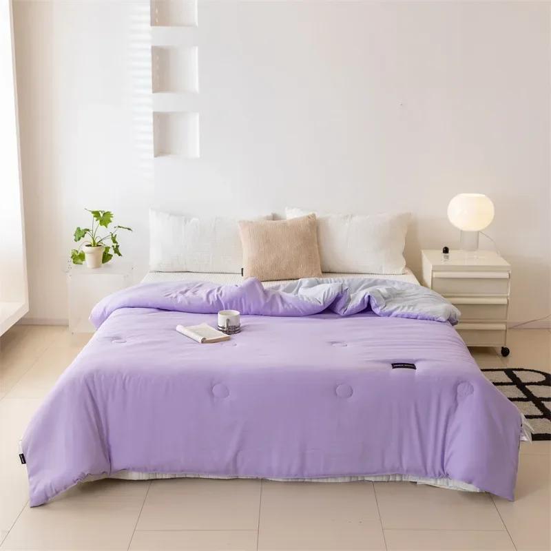 100% Cotton Blanket Comforter Duvet/Quilt/Comforter Summer Luxury Blanket Ice Cool Thin Quilt 150/180/200/220cm Single Bed Quilt 150x200cm