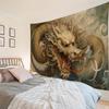 Mythical Legend Dragon Art Tapestry Office Living Room Bedroom Decoration Sofa Background Wall Cartoon Wall Hanging Cloth